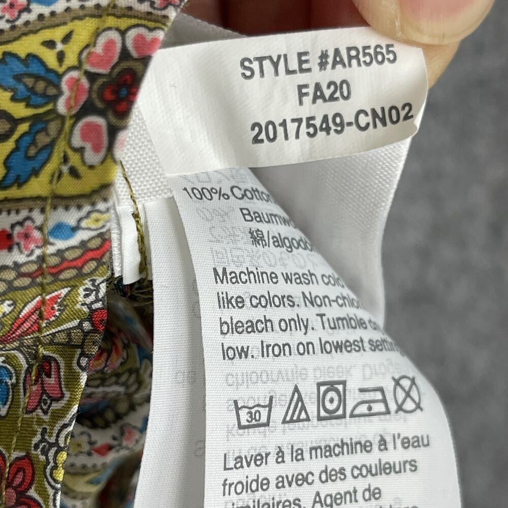 J. Crew Slim Perfect Shirt Liberty Lee Manor Paisley Womens 2 Button Up Cotton - Picture 10 of 15